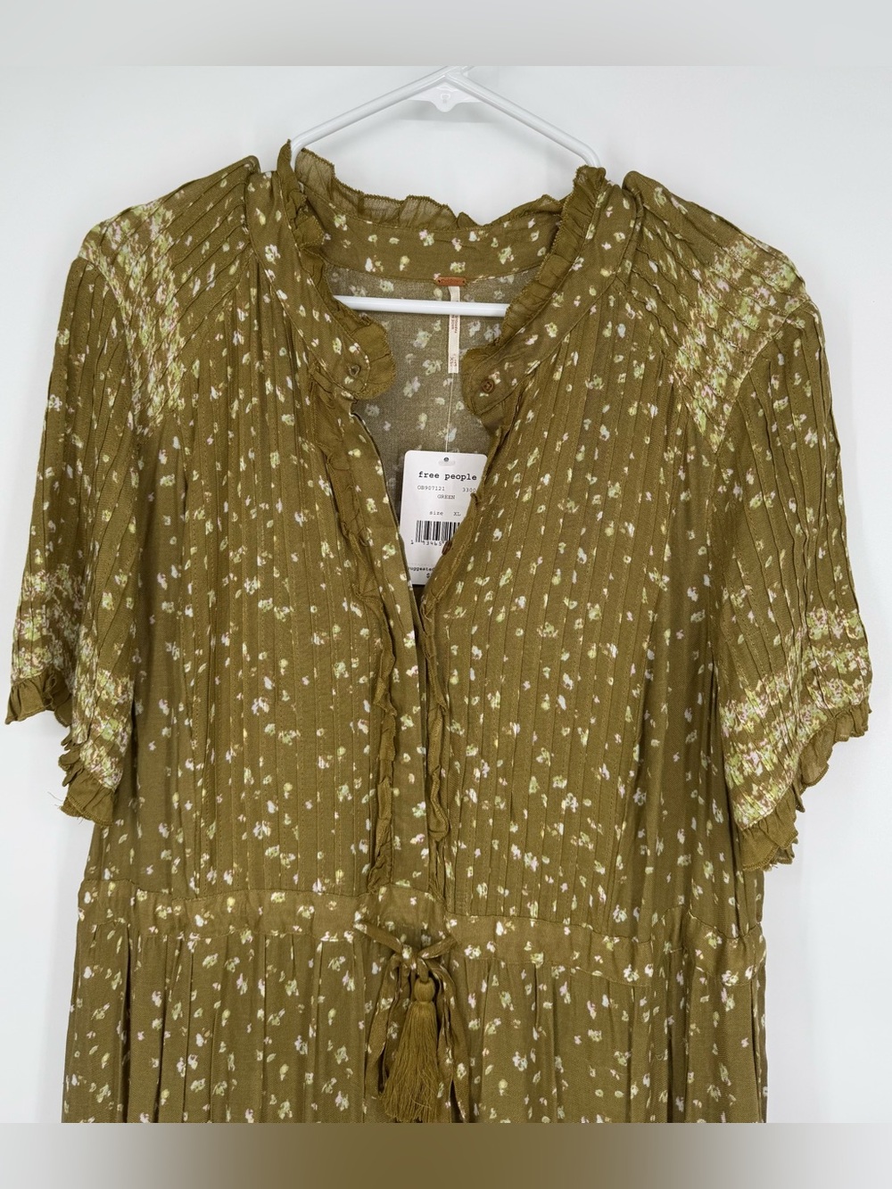 Free People Rare Feelings Maxi Dress XL Green - Picture 4 of 9